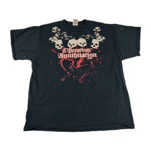 Static X Annihilation Tour Tshirt Black XL FOTL Band Metal Vintage Y2K